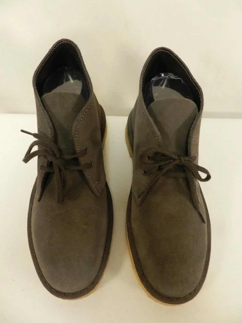 Clarks Suede Desert ankle boots Men lace up slate gray comfort classic Size Sz 7